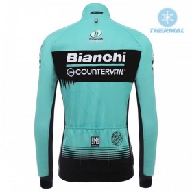 Maillot vélo 2018 Bianchi Countervail Hiver Thermal Fleece N001